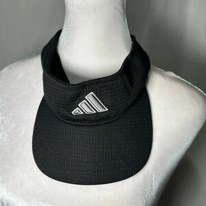 black & gray / silver Adidas climacool adjustable visor one size fits all